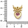 Brass Micro Pave Cubic Zirconia Pendants KK-V009-24G-3