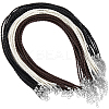 30Pcs 3 Colors Trendy Braided Imitation Leather Necklace Making NJEW-SC0001-32-1