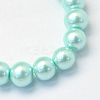 Baking Paint Pearlized Glass Pearl Round Bead Strands HY-Q003-6mm-45-2