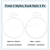 2Pcs Iron Waist Body Chain AJEW-WH20019-21P-2