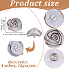 16Pcs 4 Colors Rose Cloth Brooch JEWB-GA0001-45-2