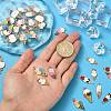 40Pcs 8 Styles Alloy Pendants ENAM-CJ0003-40-4