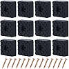 20Pcs Rubber & Stainless Steel Screw in Furniture Pads FIND-GF0005-77A-1