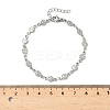 304 Stainless Steel Link Bracelets BJEW-Z132-02P-5