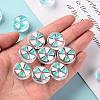 Transparent Enamel Acrylic Beads TACR-S155-005B-5