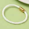 304 Stainless Steel with Polyester Metallic Cord Bracelets for Women BJEW-Z145-01G-32-3