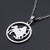 Non-Tarnish 201 Stainless Steel Pendants Necklaces NJEW-S105-JN626-9-1