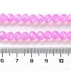 Baking Paint Transparent Glass Beads Strands DGLA-A034-J6MM-D05-4