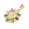 Religion Brass Pave Cubic Zirconia Pendants CU-CBA83A6-01C-G-3