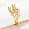 304 Stainless Steel Cuff Bangles for Women BJEW-D356-02A-G-1