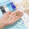DIY Evil Eye Resin & Glass & Natural Cowrie Shell Beads Bracelets Making Kits DIY-YW0010-25-5