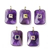 Natural Amethyst Pendants G-I391-03G-10-1