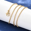 Brass Chain Necklaces X-MAK-L009-10G-2