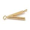 304 Stainless Steel Letter Connector Charms STAS-M108-01G-22-2