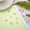 9Pcs 3 Colors Rack Plating Eco-friendly Brass Enamel Charms FIND-SZ0002-45-4