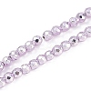 Baking Paint Electroplated Synthetic Non-magnetic Hematite Beads Strands G-H072-A01-01I-1