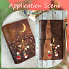 8Pcs Christmas Snowman & Christmas Bell Alloy Enamel Bookmarks Pendant Decoration HJEW-SC0001-82-4