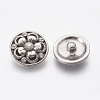 Mixed Flat Round Zinc Alloy Enamel Jewelry Snap Buttons SNAP-N010-05-NR-2