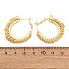 Brass Hoop Earrings EJEW-R025-31G-5