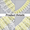 10 Yards Double Layer Polyester Organza Pleated Lace Trim Ribbons SRIB-GF0001-43A-5