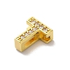 Brass Micro Pave Cubic Zirconia Beads KK-H487-25G-20-2