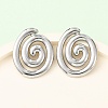304 Stainless Steel Stud Earrings EJEW-I323-01P-04-2