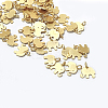 Brass Charms X-KK-E788-12G-3