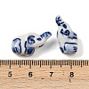 Animal Theme Blue and White Porcelain Beads PORC-Z007-05A-3