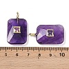 Natural Amethyst Pendants G-I391-03G-10-3