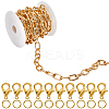 DIY Oxidation Aluminum Cable Chains Necklaces/Bracelets Making Kits DIY-SP0001-87B-G-1