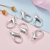 Platinum Plated Zinc Alloy Lobster Claw Clasps X-E107-P-NF-6