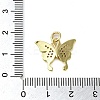 Brass Micro Pave Clear Cubic Zirconia Pendants KK-U005-01J-G-3