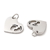 Non-Tarnish 304 Stainless Steel Pendants STAS-Z042-14P-2