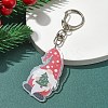 Christmas Theme Acrylic Pendant Decoration HJEW-YW00032-03-1