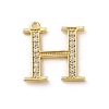 Rack Plating Brass Micro Pave Cubic Zirconia Pendant KK-H449-76G-02-1