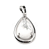 Natural Howlite Pendants G-B033-04P-15-1