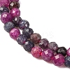 Natural Red Corundum/Ruby and Sapphire Beads Strands G-R462-035-5