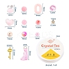 167Pcs Flower & Geometry Acrylic & Resin Beads DIY-YW0002-55-2