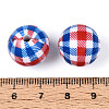 Printed Opaque Acrylic Beads MACR-T048-06A-3