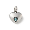 304 Stainless Steel Rhinestone Pendants LS-STAS-R139-01P-01-1