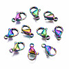 Ion Plating(IP) 304 Stainless Steel Lobster Claw Clasps STAS-S119-004A-1