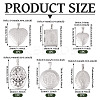 6Pcs 6 Styles 316 Stainless Steel Locket Pendants STAS-TA0003-24-3