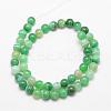 Natural Striped Agate/Banded Agate Bead Strands G-K166-13-8mm-01-2