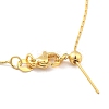 Adjustable Slider Brass Boston Link Chain Necklaces for Men Women NJEW-G160-12G-3
