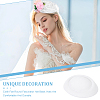 6Pcs 6 Colors Cloth Flat Round Fascinator Hat Base for Millinery AJEW-NB0005-57-5