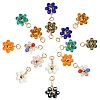 27Pcs 9 Colors Glass Pendants GLAA-CJ0001-83-8