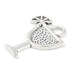 Tibetan Style Cocktail Glass Alloy Pendants TIBEP-Q054-03AS-RS-2