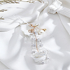 1Pc Crystal Flower Charm Moblie Straps AJEW-LP0001-13-3
