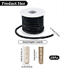5 Yards Rhinestone Synthetic Rubber Cords OCOR-SP0001-33C-2