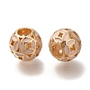 Rack Plating Alloy Enamel European Beads PALLOY-P307-05G-1